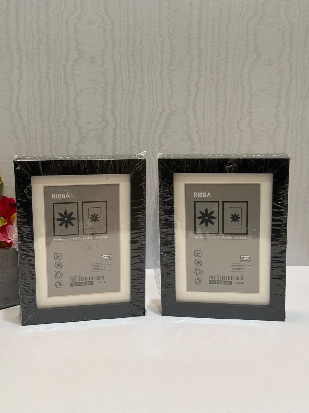 IKEA RIBBA Black Picture Photo Frames Set of Two